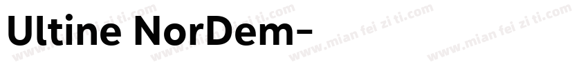 Ultine NorDem字体转换